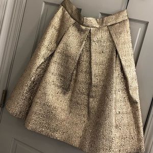 Eliza j gold skirt